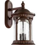 Quorum International Oiled Bronze 20 in. 3-Light Outdoor Wall Lantern 