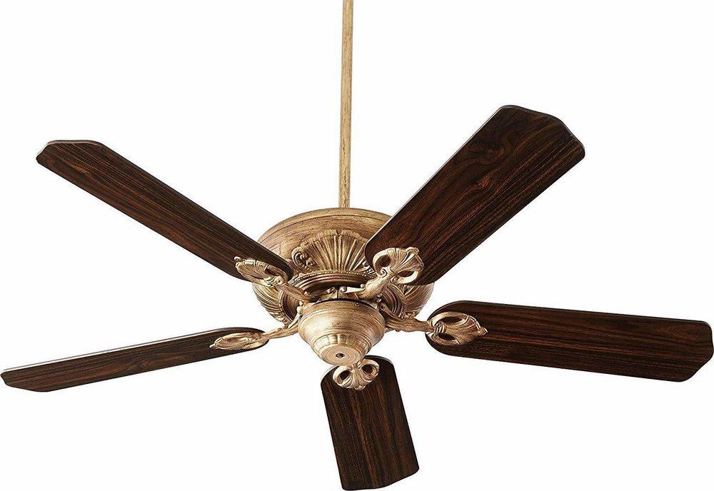 Quorum International Vintage Gold Leaf 60 in. 70W 5-Blade Ceiling Fan 