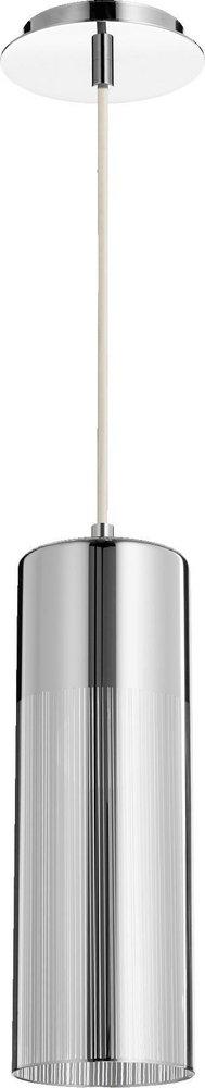 Quorum International Chrome 60W 1-Light Medium E-26 Base Incandescent Pendant 