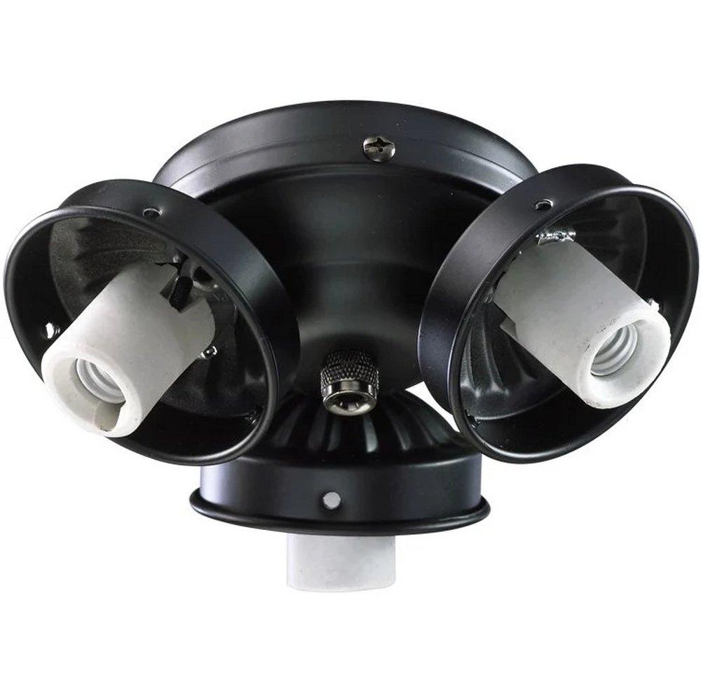 Quorum International Matte Black 60W 3-Light Candelabra E-12 Base Incandescent Light Kit 