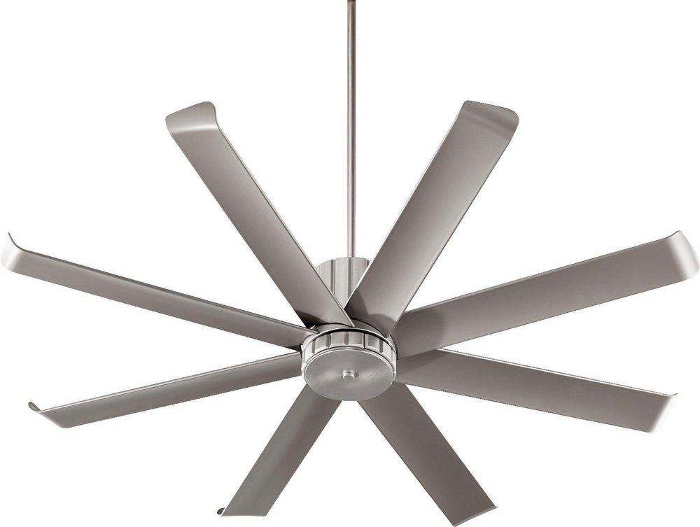 Quorum International Satin Nickel 60 in. 32W 8-Blade Ceiling Fan 