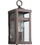 12-1/4 in. 1-Light Outdoor Wall Lantern in Oiled Bronze