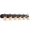 Quorum International Oiled Bronze 7-3/4 in. 6-Light Medium E-26 Base Bath Light 