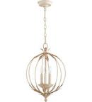 Quorum International Persian White 13 in. 3-Light Candelabra E-12 Base Chandelier 