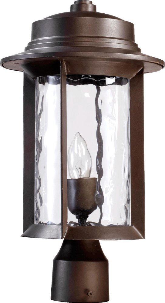 Quorum International Oiled Bronze 17 in. 1-Light Outdoor Post Lantern 
