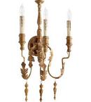 60W 3-Light Wall Sconce in French Umber