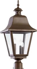 60W 3-Light Candelabra E-12 Base Incandescent Lantern in Oiled Bronze