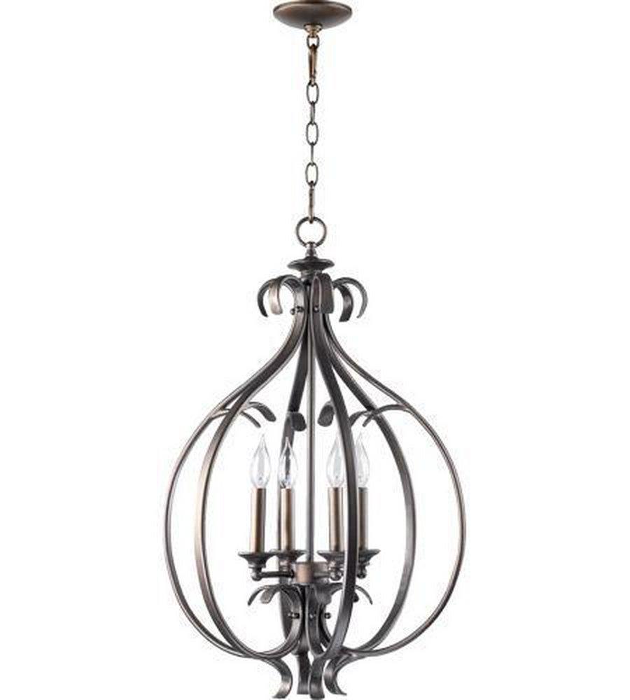 Quorum International Oiled Bronze 30 in. 60W 4-Light Ceiling Light 
