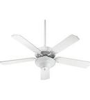 Quorum International Studio White 52 in. 64W 5-Blade Ceiling Fan with CFL Light 