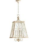 Quorum International Persian White 26-1/2 in. 60W 4-Light Candelabra E-12 Base Incandescent Pendant 
