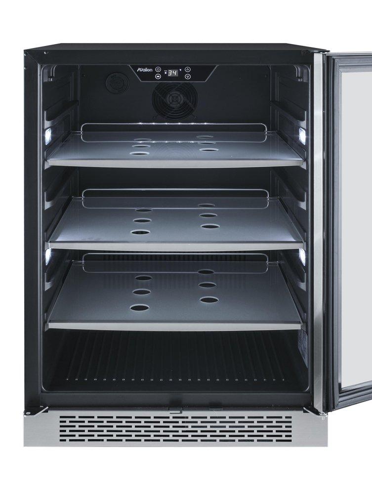 Avallon Stainless Steel 23-13/16 in. 5.7 cu. ft. Beverage Cooler 