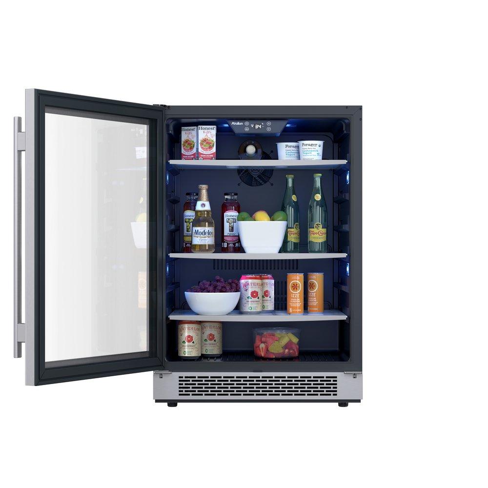Avallon Stainless Steel 23-13/16 in. 5.7 cu. ft. Beverage Cooler 