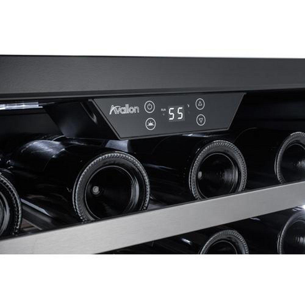 Avallon Stainless Steel 23-13/16 in. 54 Bottles Wine Cooler 