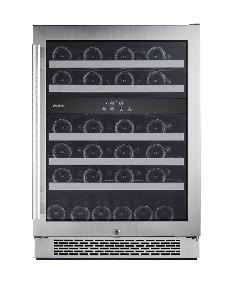 Avallon Stainless Steel 23-13/16 in. 46 Bottles Wine Cooler 