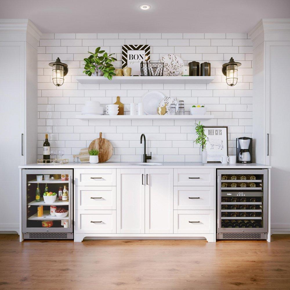 Avallon Stainless Steel 23-13/16 in. 46 Bottles Wine Cooler 