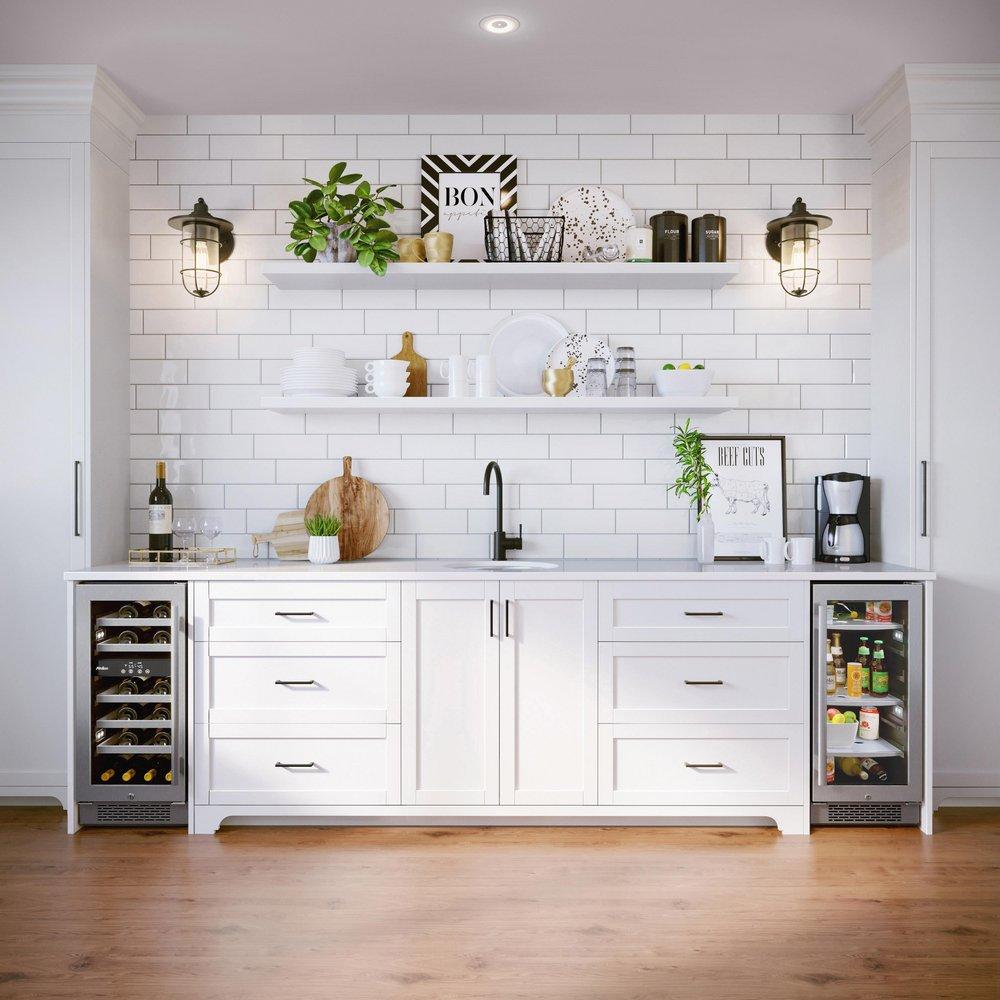 Avallon Stainless Steel 15 in. 3.4 cu. ft. Beverage Cooler 