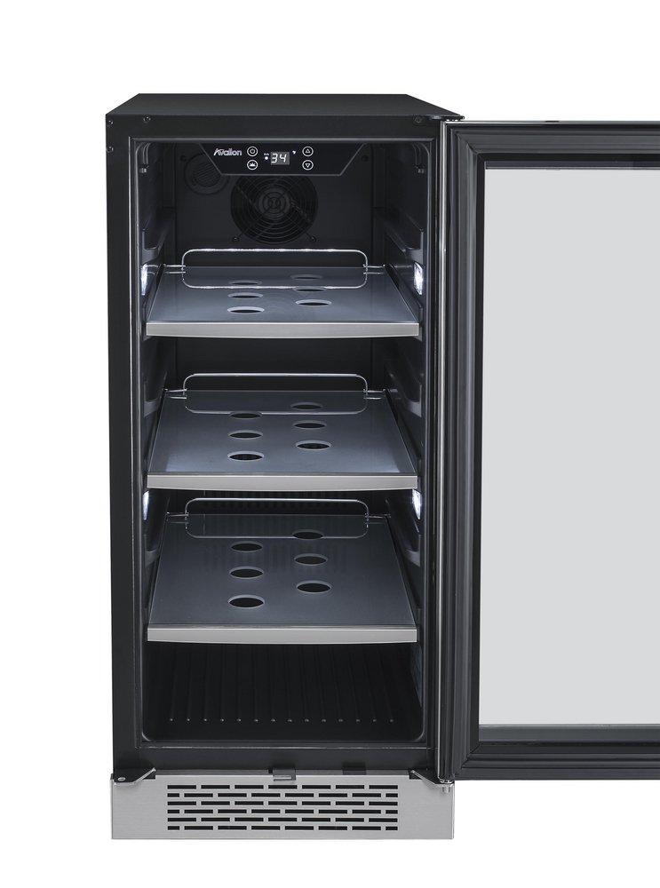 Avallon Stainless Steel 15 in. 3.4 cu. ft. Beverage Cooler 