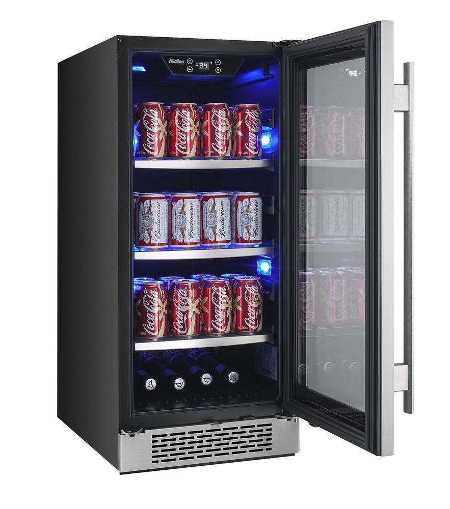 Avallon Stainless Steel 15 in. 3.4 cu. ft. Beverage Cooler 