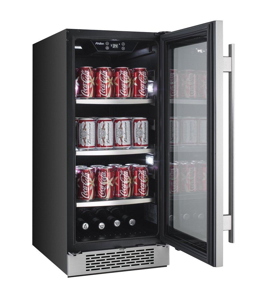Avallon Stainless Steel 15 in. 3.4 cu. ft. Beverage Cooler 