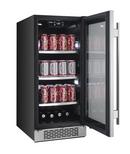 Avallon Stainless Steel 15 in. 3.4 cu. ft. Beverage Cooler 