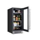 Avallon Stainless Steel 15 in. 3.4 cu. ft. Beverage Cooler 