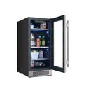Avallon Stainless Steel 15 in. 3.4 cu. ft. Beverage Cooler 