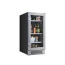 15 in. 3.4 cu. ft. Beverage Cooler in Stainless Steel
