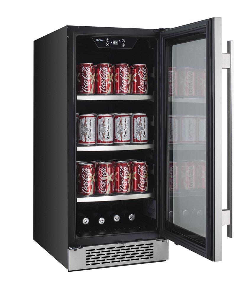 Avallon Stainless Steel 15 in. 3.4 cu. ft. Beverage Cooler 