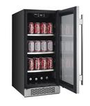 Avallon Stainless Steel 15 in. 3.4 cu. ft. Beverage Cooler 