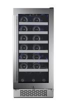 Avallon Stainless Steel 14-15/16 in. 27 Bottles Wine Cooler 