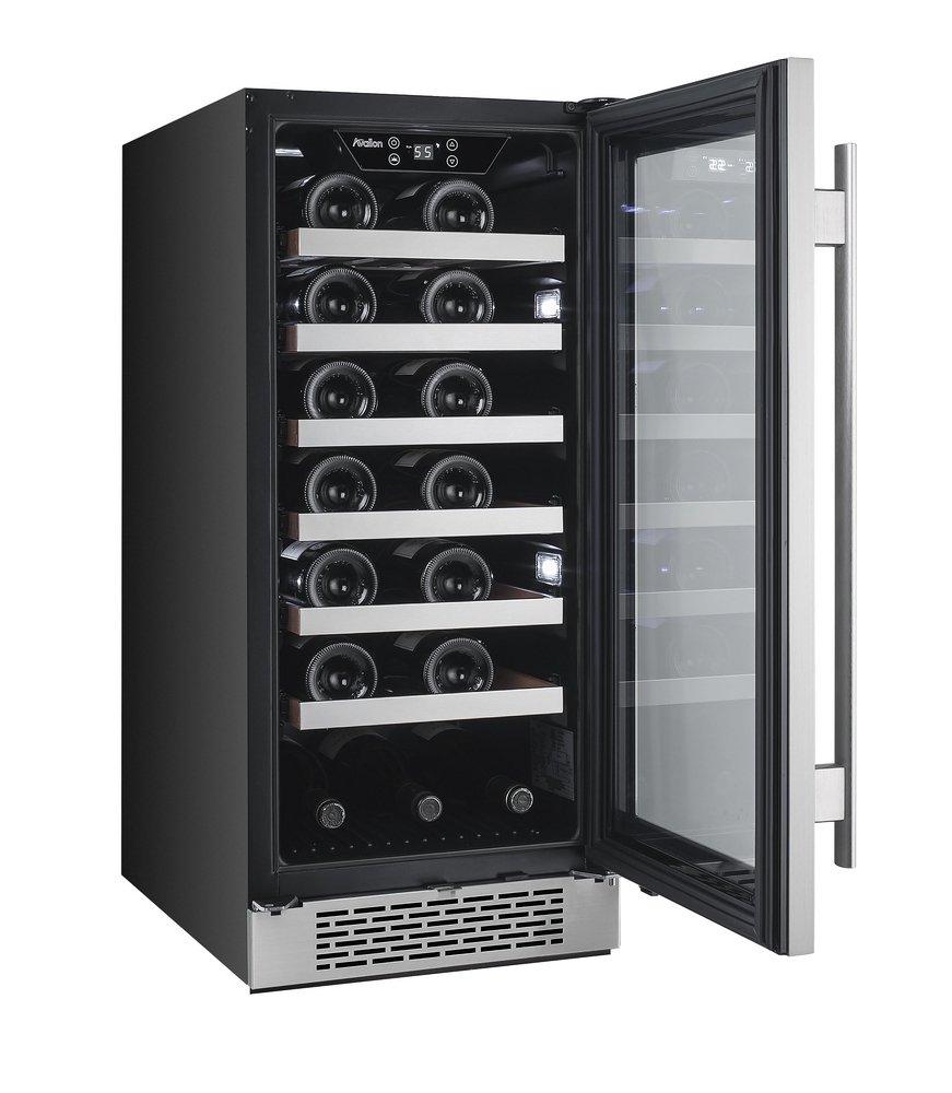Avallon Stainless Steel 14-15/16 in. 27 Bottles Wine Cooler 