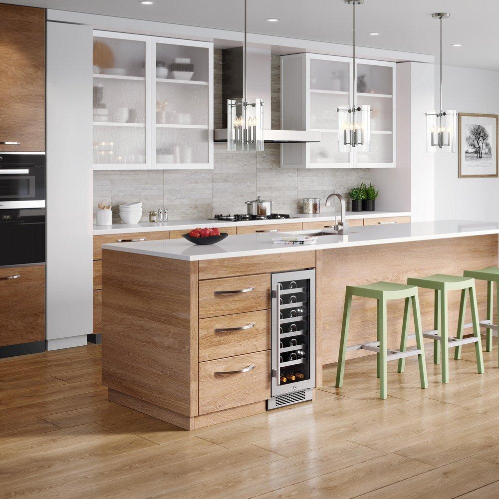 Avallon Stainless Steel 14-15/16 in. 27 Bottles Wine Cooler 