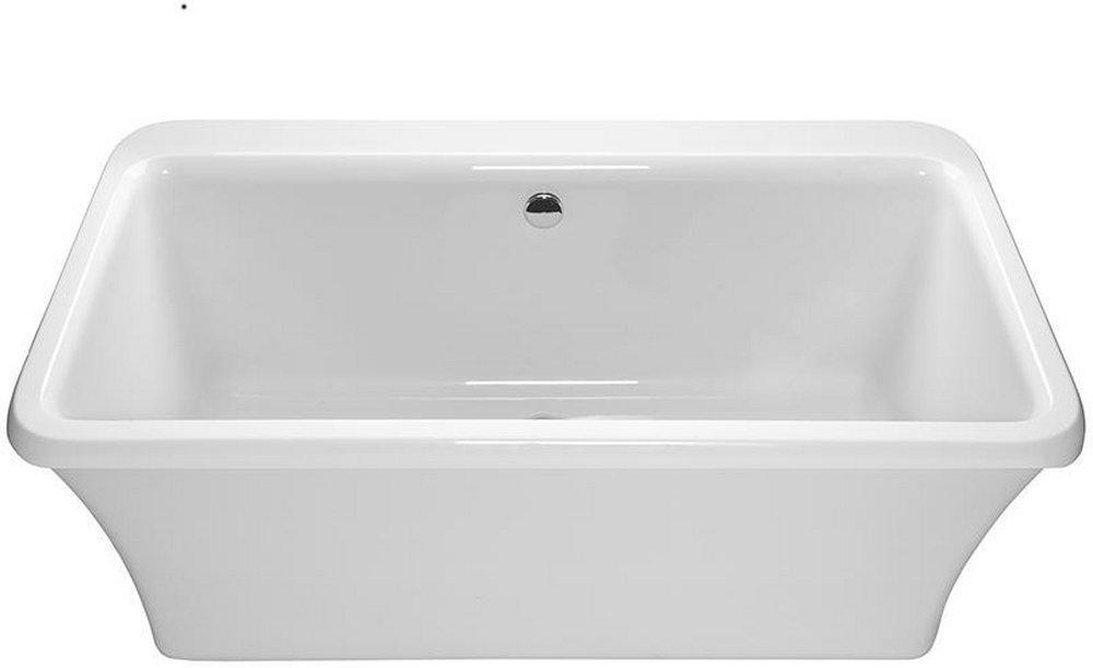 MTI Whirlpools&reg; White 65-1/2 x 35-3/4 in. Freestanding Bathtub with Center Drain 