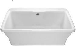 65-1/2 x 35-3/4 in. Freestanding Bathtub with Center Drain in White