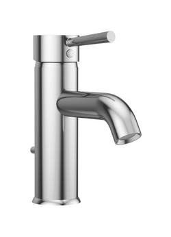 Single Handle Monoblock Bathroom Sink Faucet with Drain Assembly in Chrome