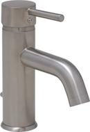 PROFLO&reg; Brushed Nickel Single Handle Monoblock Bathroom Sink Faucet with Brass Pop-Up 