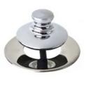 Watco Chrome Plated Universal Push Pull Bathtub Stopper 