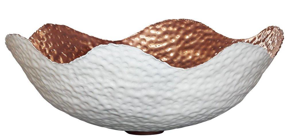 Thompson Rose Gold/White Enamel 1-Bowl Drop-In and Vessel Lavatory Sink 