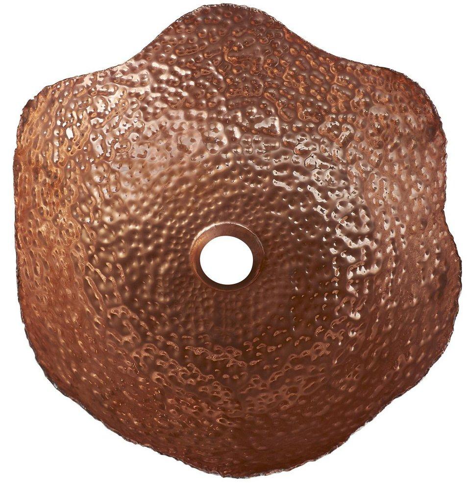 Thompson Rose Gold/White Enamel 1-Bowl Drop-In and Vessel Lavatory Sink 