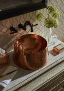 Thompson Rose Gold 1-Bowl Vessel Lavatory Sink 