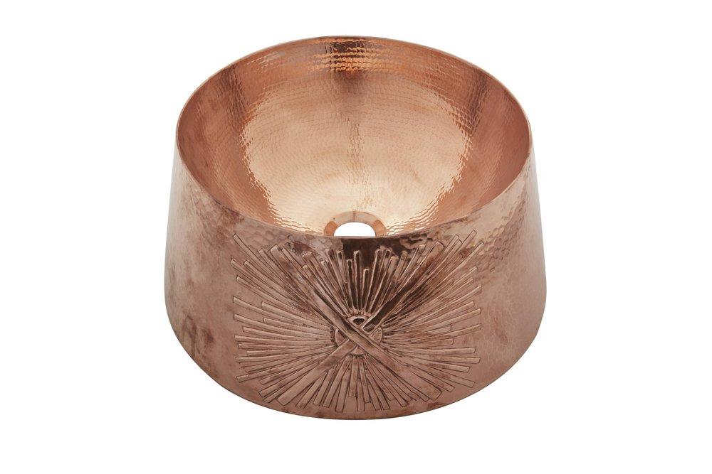 Thompson Rose Gold 1-Bowl Vessel Lavatory Sink 