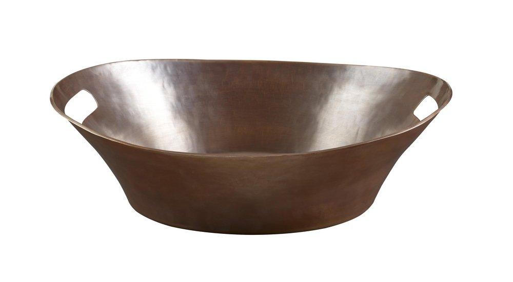 Thompson Black Copper 1-Bowl Vessel Lavatory Sink 
