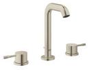 GROHE StarLight&reg; Brushed Nickel Two Handle Widespread Bathroom Sink Faucet 