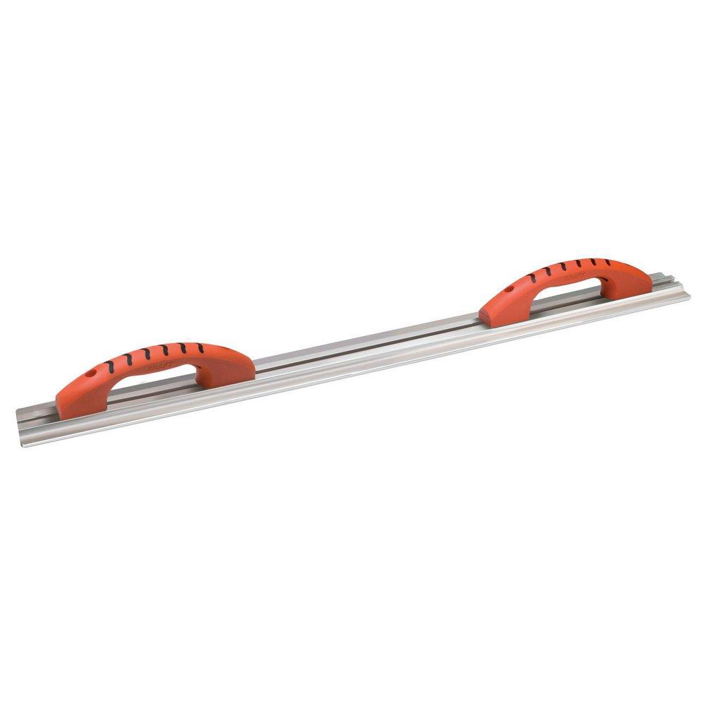 Kraft Tool Company Satin Brass 3-1/4 in. Hand and Curb Magnesium Darby with Double ProForm Soft Grip Handle 