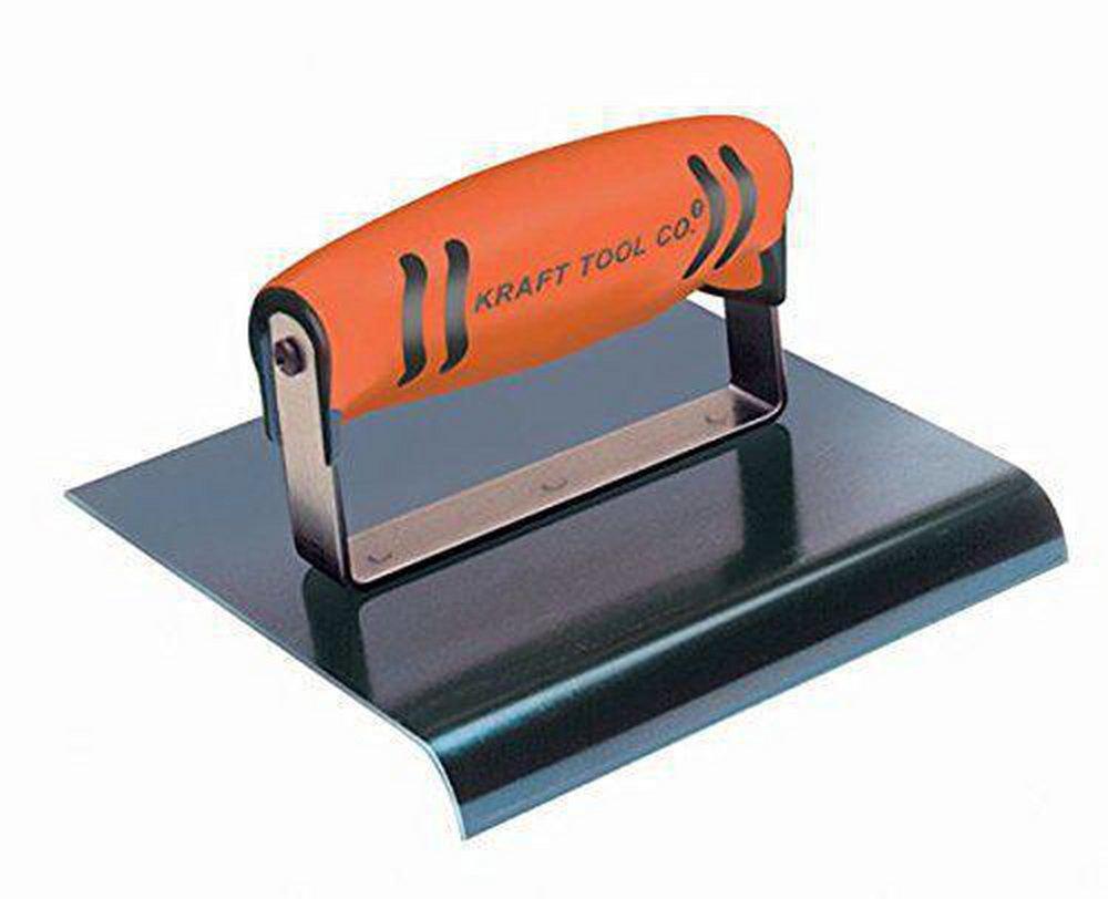 Kraft Tool Company Blue 6 in. Steel Edger with 1/8 in. Radius and ProForm Soft Grip Handle 