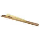 Kraft Tool Company Satin Brass Tapered Mahogany Darby with 1-Hole Handle 