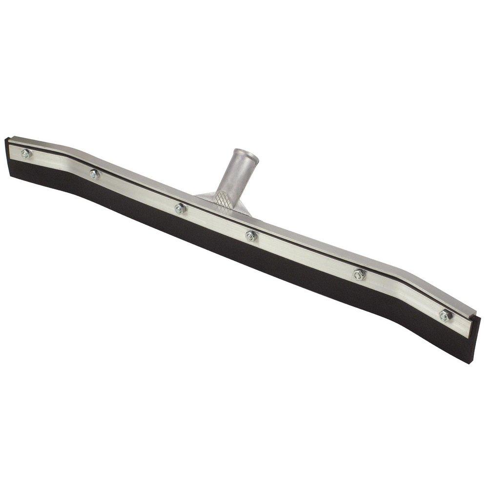 Kraft Tool Company Rubber Curved Blade Economy Squeegee Head with Threaded Handle Bracket 