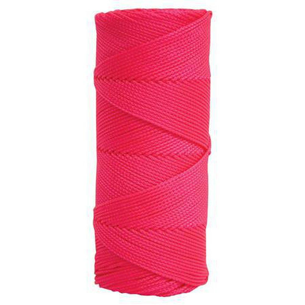 Kraft Tool Company Fluorescent Pink 500 ft. Tube Braided Nylon Line 