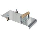 Kraft Tool Company Satin Brass 12 x 1/2 in. Stainless Steel Edger with 3/8 in. Radius and Adjustable Groover 