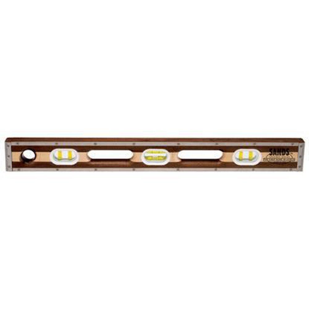 Kraft Tool Company Walnut and Maple Wood Laminated Level with Case 
